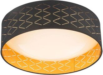 Globo Lighting Plaf&oacute;n - Clarke - Negro - Metal - &Oslash; 40cm - Led - 15229d7 - Globo