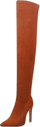 Generic Womens Stretch Thigh High Boots Elastic Slim Over The Knee Boots High Heels Long