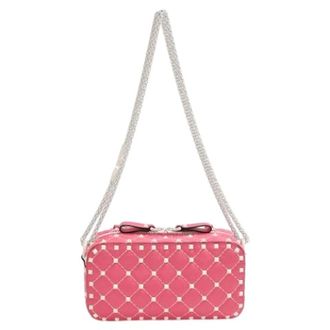 Valentino Pre-owned Leren Schoudertas - Dames - Pre-owned - Roze - Maat: ONE Size Leer