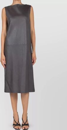 Fendi leather midi dress