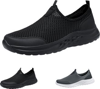 Generic Summer Shoes Mens Lightweight Mens Walking Shoes Breathable Shoes Slip On Jogging Shoes Gym Fitness Shoes Without Laces Slip On Shoes Non-Slip Sporty 