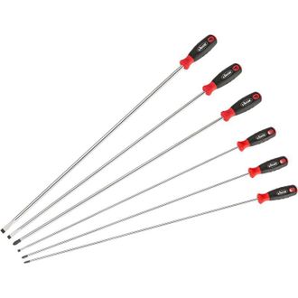 Vigor Screwdriver set - extra long - V4432/6 - Profilo ad intaglio, Profilo intaglio a croce ph - 600 mm