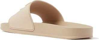 Palm Angels Womens Beige Rubber Slides Shoe