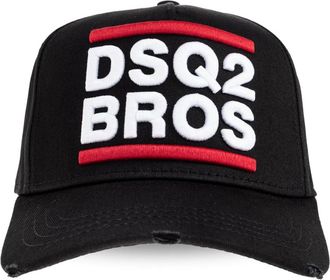 Dsquared2 Pet met Klep - Heren - Petten - Zwart - ONE Size - Katoen - Accessoires