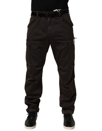 Dolce & Gabbana Brown Re- Edition Cotton Men Cargo Mens Pants