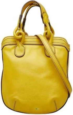 Loewe Pre-owned Handbags, female, Yellow, Size: ONE SIZE Pre-owned Handbag
