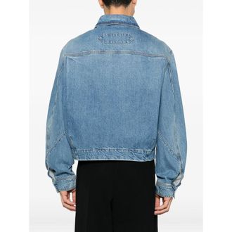 Jacquemus Faded Blue Cotton Denim Jacket - Blue
