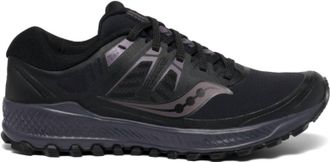 Saucony Womens Peregrine Shoes In Black/lavender