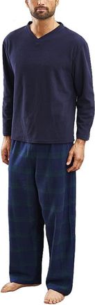 Champion Mens Newquay Warm Winter Pyjama Set with Eye Mask (2XL) Navy