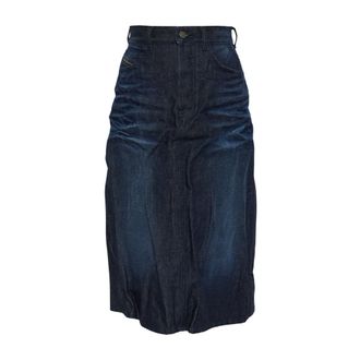 Diesel Rokken, Dames, Blauw, W28, Denim, De-Irti-Fsj Rok