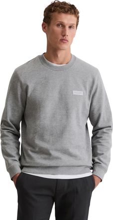 Marc O'Polo Sweatshirt MARC OPOLO regular fit aus weichem Bio-Baumwoll-Sweat, Herren, Gr. XL, cloudy grau melange, Sweatware, Obermaterial: 100% Baumwolle, regula