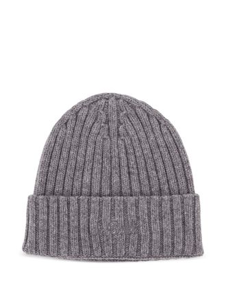 MC2 Saint Barth Wengen ribbed wool beanie - Grey