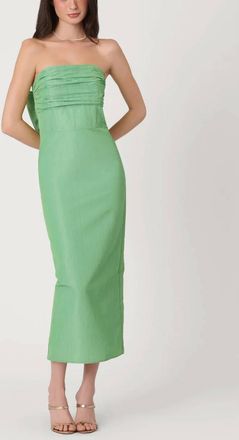 Shoshanna Katerina Midi Dress In Verde