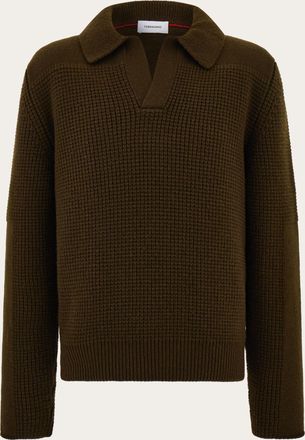 Ferragamo Uomo Maglia con collo a polo Verde
