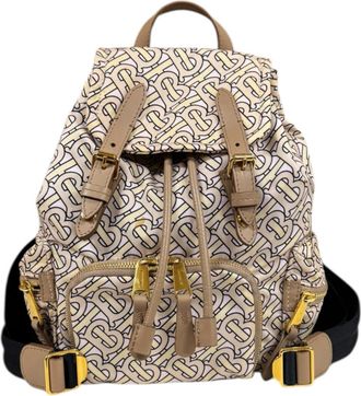 Burberry Beige Pink Nylon Backpack (Pre-Owned)