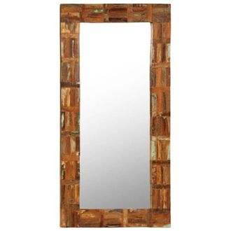 vidaXL vidaXL Specchio da Parete in Legno Massello di Recupero 60x120 cm