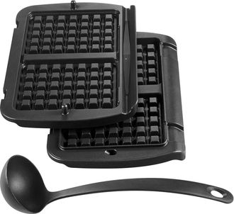 T-fal Juego De 2 Placas Para Gofres + Cuchar&oacute;n Xa723812, Xa724810