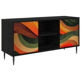 vidaXL Mueble De Tv Bonn 102 X 33 X 51 Cm Roble Negro Vidaxl