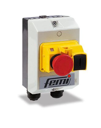 Femi Panel De Control + Interruptor De Parada De Emergencia Lijadoras Femi 510-542b 1 Velocidad Monof&aacute;sica - 7800213