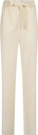 Max Mara Straight Broeken - Dames - Straight fit broeken - Wit - XS - Broeken