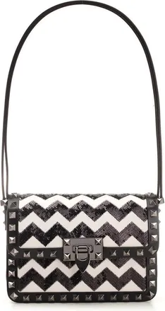 Valentino Garavani Small Rockstud23 Embroidered Shoulder Bag