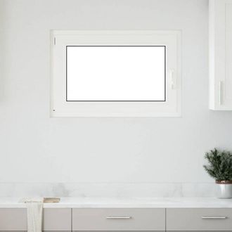vidaXL Vidaxl - Ventana De S&oacute;tano risor 90x70 Cm Oscilobatiente Din Izquierda Blanca