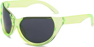 Generic Sports Mens And Womens Sunglasses Outdoor Driving Commuter Sun Glasses(Green)