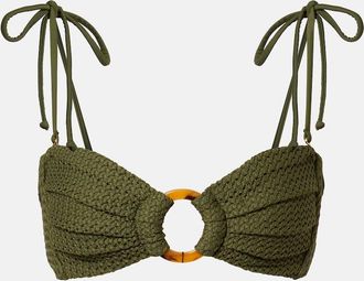Montce Swim Tori crochet bandeau bikini top