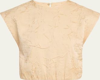 Ulla Johnson Gisella Satin Crop Top