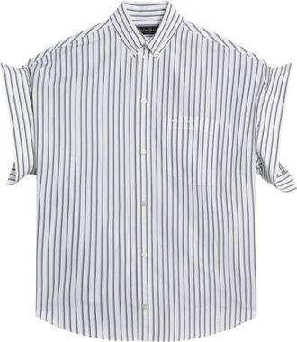 Balenciaga Shirts, female, White, Size: XS Tucked Sleeve Shirt