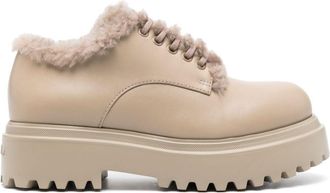 Le Silla Ranger 55mm leather lace-up shoes - women - Leather - 37 - Neutrals