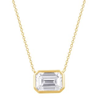 Grown Brilliance 14KT Yellow Gold 1.00 Carat Lab Grown Diamond Pendant Necklace for Women