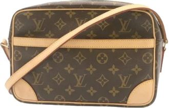 Louis Vuitton Pre-owned Cross Body Bags, female, Brown, Size: ONE SIZE Pre-owned Vintage Canvas Cross Body Bag