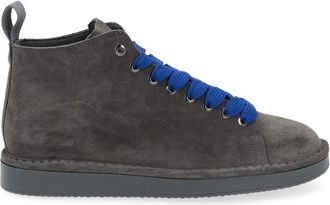 Panchic Grijze su&egrave;de enkellaarsjes - Heren - Sneakers - Grijs - 40 EU - Su&egrave;de - Schoenen