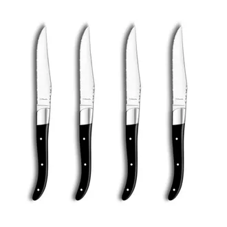 Amefa Estuche de 4 cuchillos carne Negro