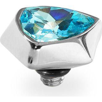 Qudo Triangolo Top 0.39 in Silver/aquamarine at Nordstrom