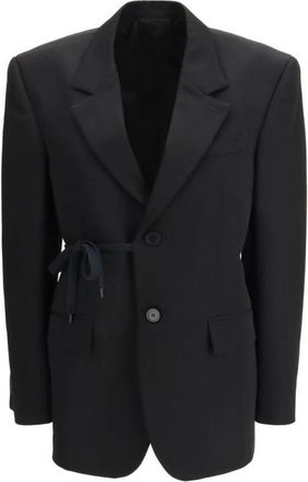 Balenciaga Tailored Wool Jacket - Dames - Blazers - Zwart - XS - Wol - Jassen