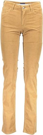 GANT Kleding - Dames - Slim Fit Broeken - Bruin - W32 - Broeken