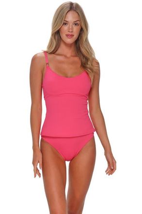 Sunsets Anya Tankini Swimsuit Top in Posy Pink Crepe at Nordstrom, Size Medium