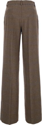 P.A.R.O.S.H. Womens Blazer Check Brown Viscose Trousers