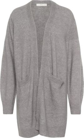 Inwear Guni IW Cardigan Strik 30111023 - Dames - Vesten - Grijs - S - Truien & Vesten