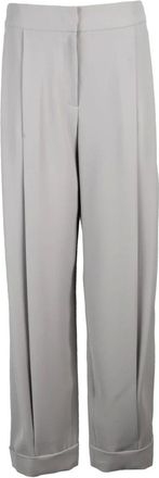 Emporio Armani Dames, Broeken, Beige, Maat: XS Poliester