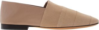 Ferragamo Ferragamo Womens Mixed-Media Ribbed Loafers