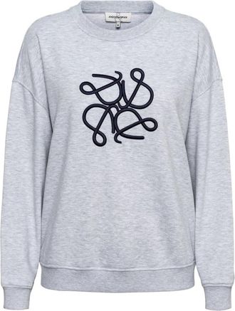 &Co Woman Royale Sweater met Artwork - Dames - Sweatshirts - Grijs - M - Katoen - Hoodies & sweatvesten
