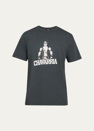 Willy Chavarria Mens Graphic Cotton T-Shirt