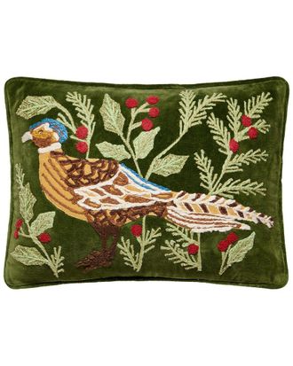 Peking Handicraft Pheasant Embroidered Pillow