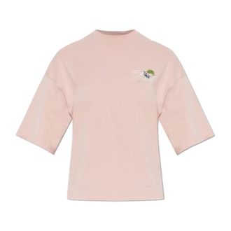 Diesel T-Shirts, female, Pink, Size: 2XS T-Cropyn T-Shirt