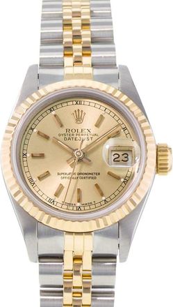Rolex Pre-owned Rolex Datejust 26 Automatic Chronometer Champagne Dial Ladies Watch 69173 CSJ