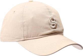HUGO BOSS Dames/Dames Double B Monogram Baseball Cap (Beige)