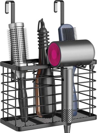 OEM Soporte Para Secador De Pelo Con 3 Compartimentos - Organiza Tus Accesorios Para El Cabello - 1 Pieza - Metal De Alta Calidad